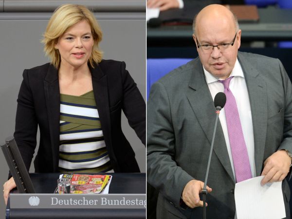 Landwirtschaftsminiterin Julia Klöckner und Wirtschaftsminister Peter Altmaier